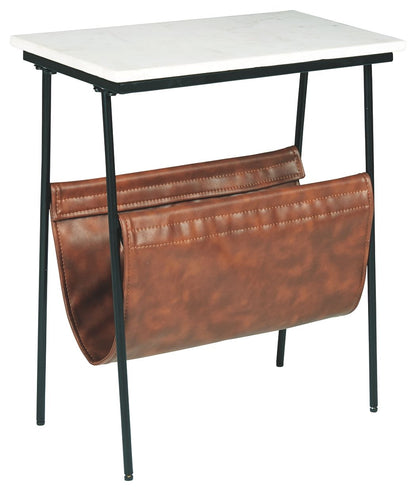 Etanbury - Accent Table - Brown / Black / White