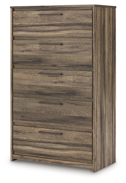 Elbrim - Five Drawer Chest - Brown