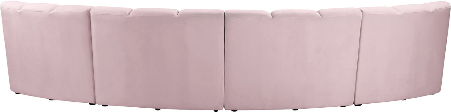 Infinity - 4 Piece Velvet Modular Sectional