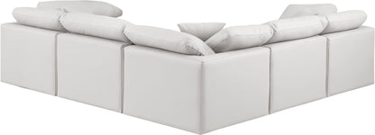 Indulge - Faux Leather 5 Piece Modular Corner Sectional