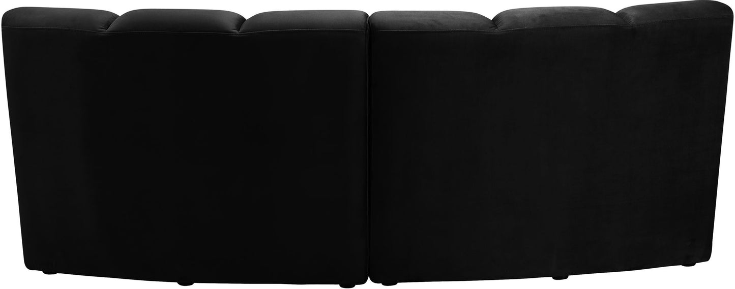 Infinity - 2 Piece Velvet Modular Sectional