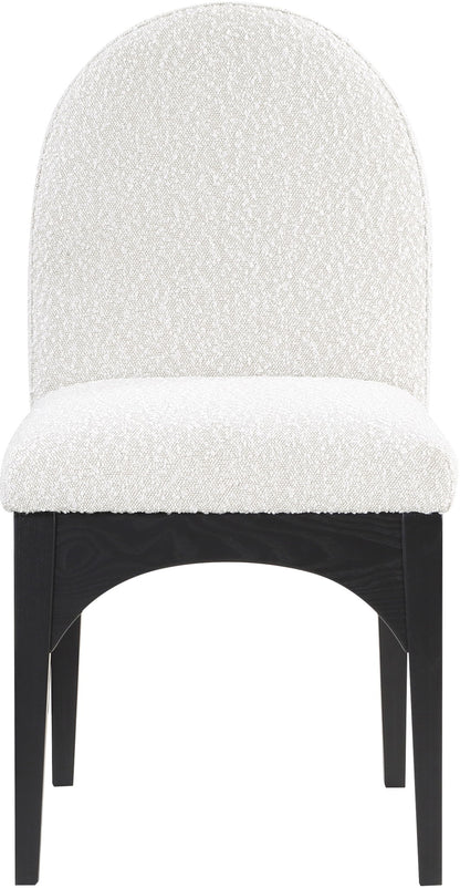 Waldorf - Boucle Dining Side Chair With Black Legs