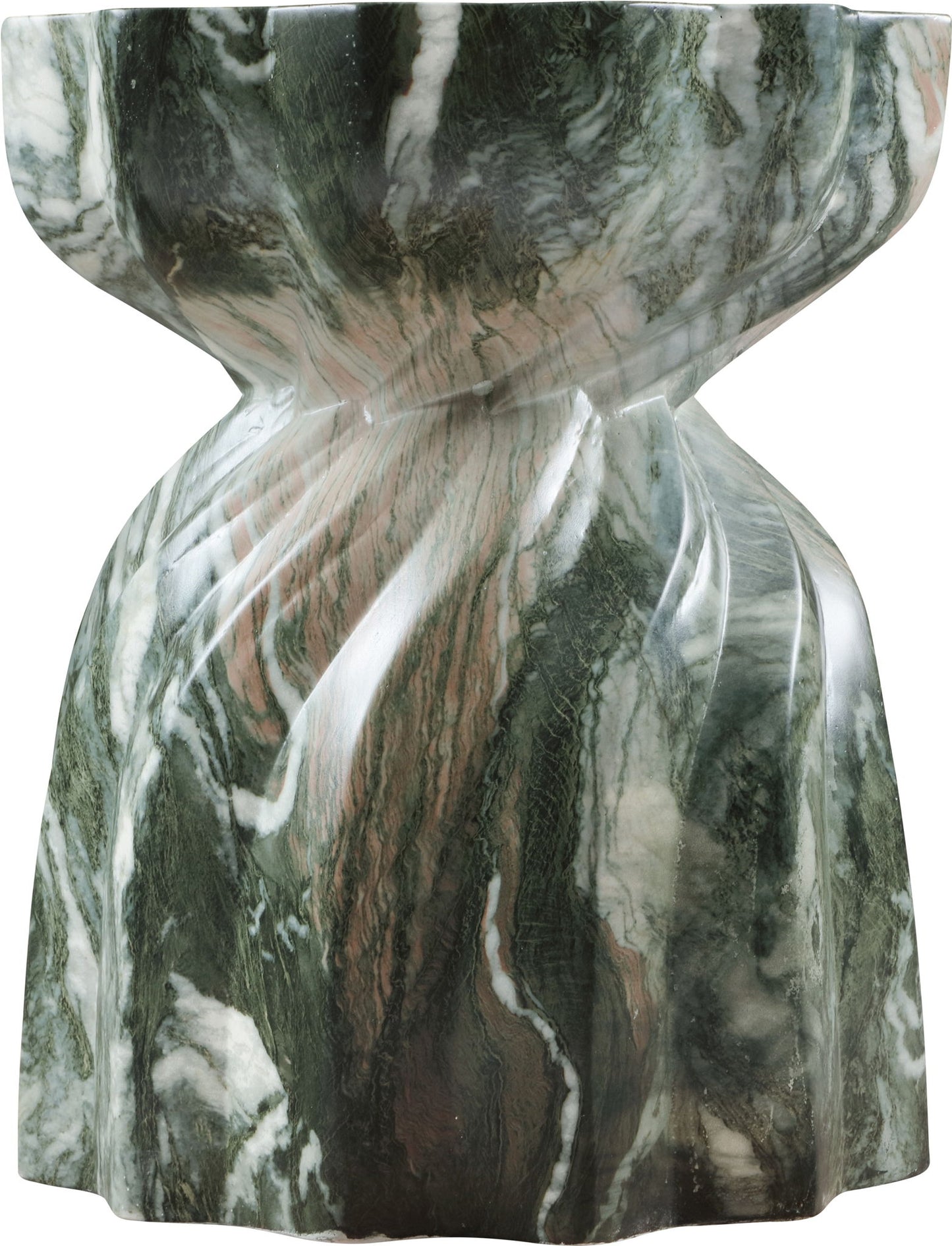 Caserta - Marble Finish Concrete End Table