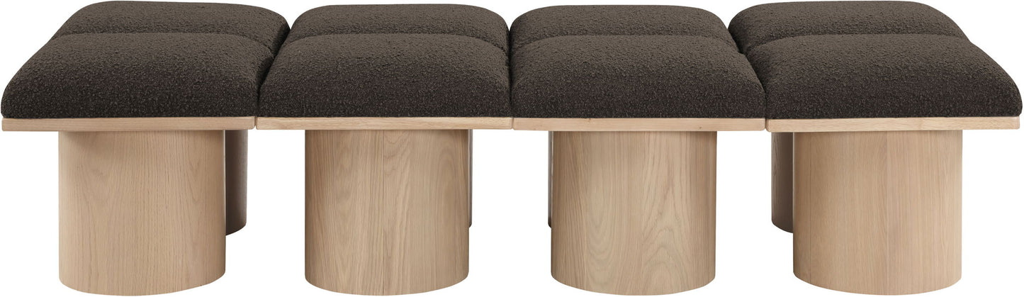 Pavilion - 8 Piece Modular Bench With Natural Base