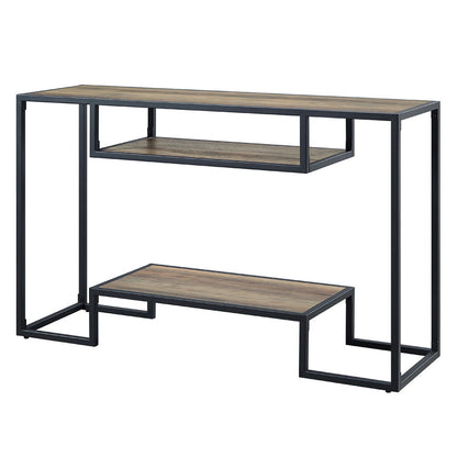 Idella - Sofa Table - Rustic Oak & Black
