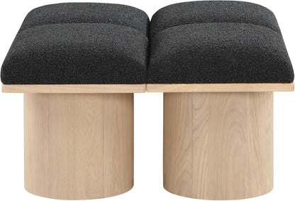 Pavilion - 4 Piece Modular Bench With Natural Base