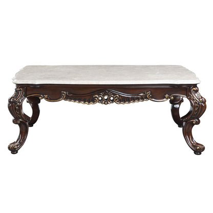 Benbek - Coffee Table - Marble & Antique Oak