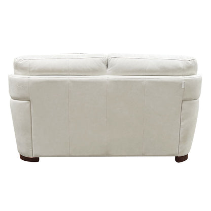 Edrice - Loveseat - Ice Gray Top Grain Leather