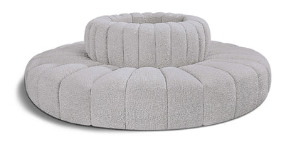 Arc - Boucle Fabric 8 Piece Round Modular Sofa