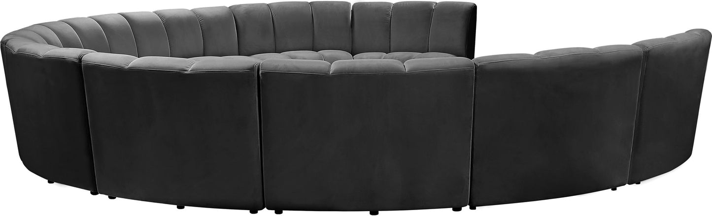 Infinity - 10 Piece Velvet Modular Sectional