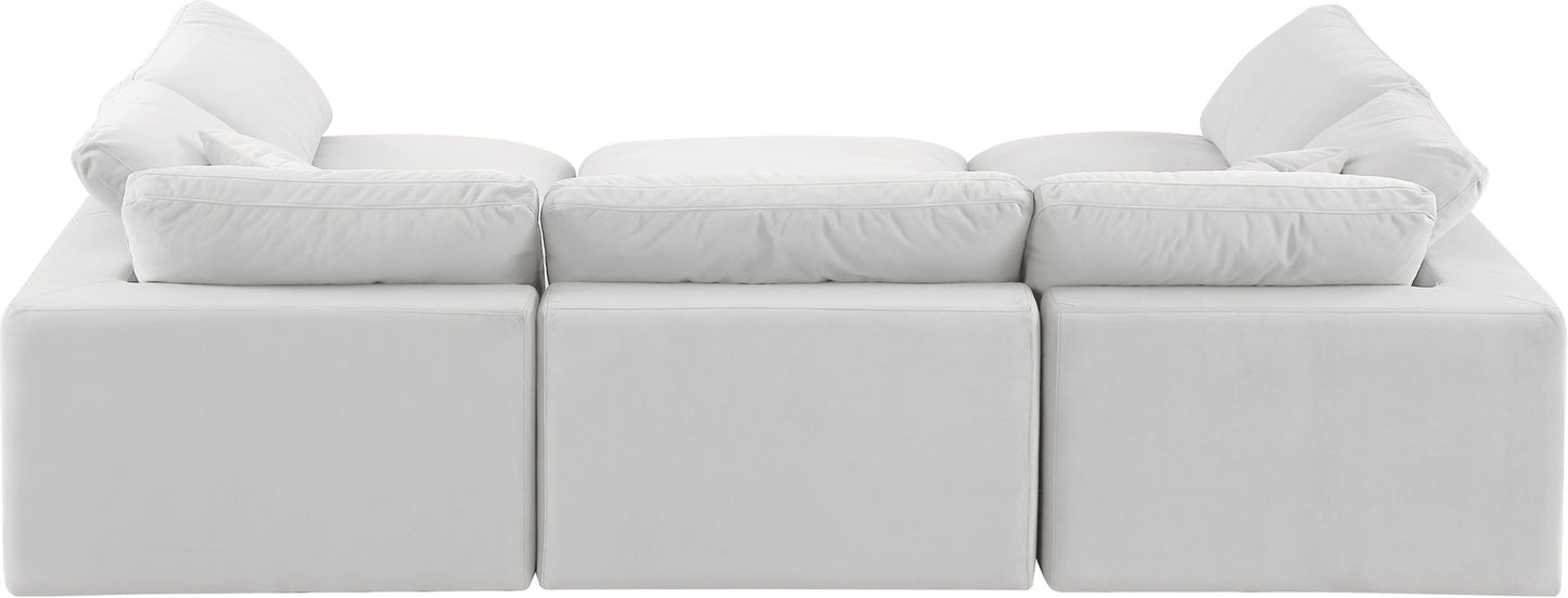 Comfy - 6 Piece Velvet Sectional