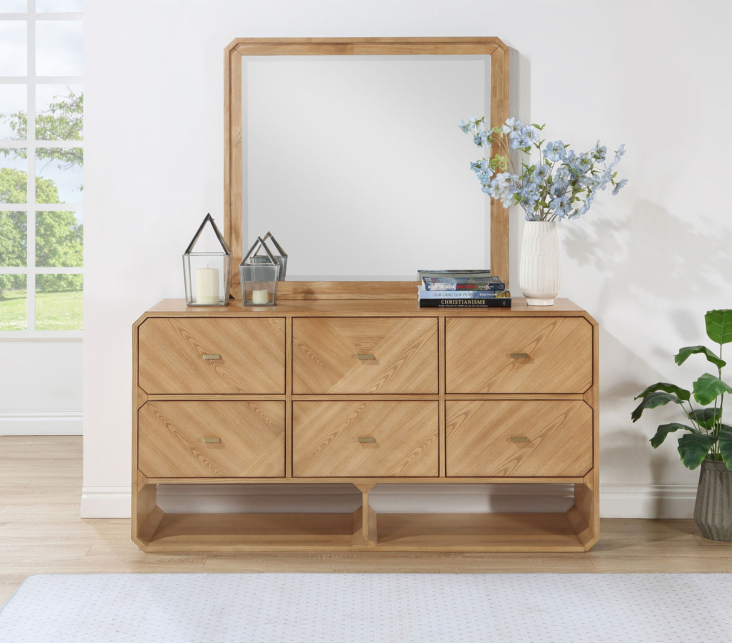 Parker - Rubberwood Mirror
