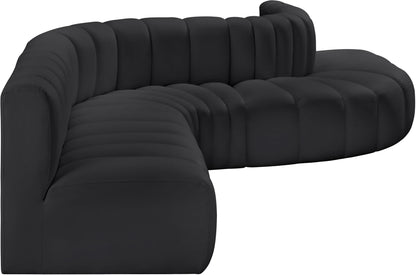Arc - Faux Leather 7 Piece Modular Sofa
