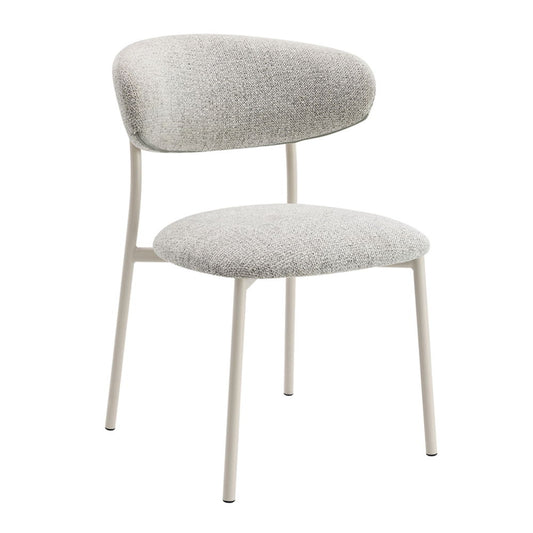 Kalam - Side Chair (Set of 2) - Gray Fabric & Beige