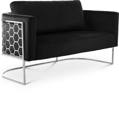 Casa - Loveseat with Chrome Legs