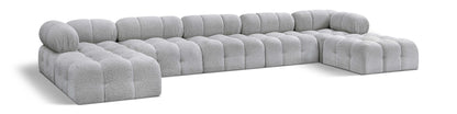Ames - 7 Piece Fabric Modular U-Shaped Sectional