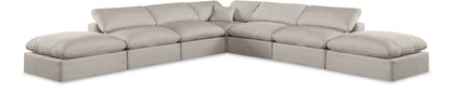 Comfy - 7 Piece Linen Modular Corner Sectional