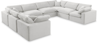 Comfy - 8 Piece Velvet Modular Sectional