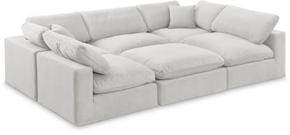 Comfy - 6 Piece Velvet Sectional