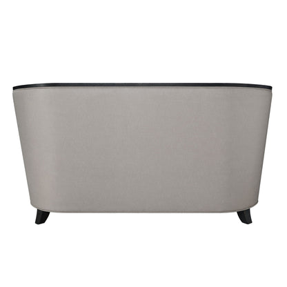 Zemocryss - Loveseat With 2 Pillows - Beige Fabric