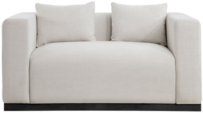 Alfie - Linen Textured Fabic Loveseat