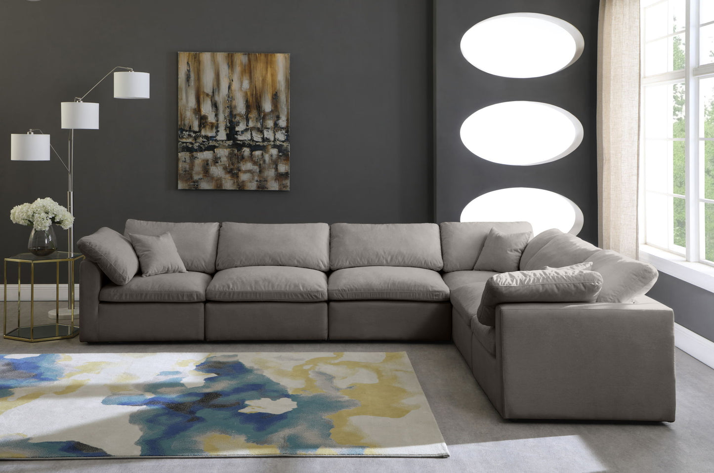 Plush - 6 Piece Modular Sectional