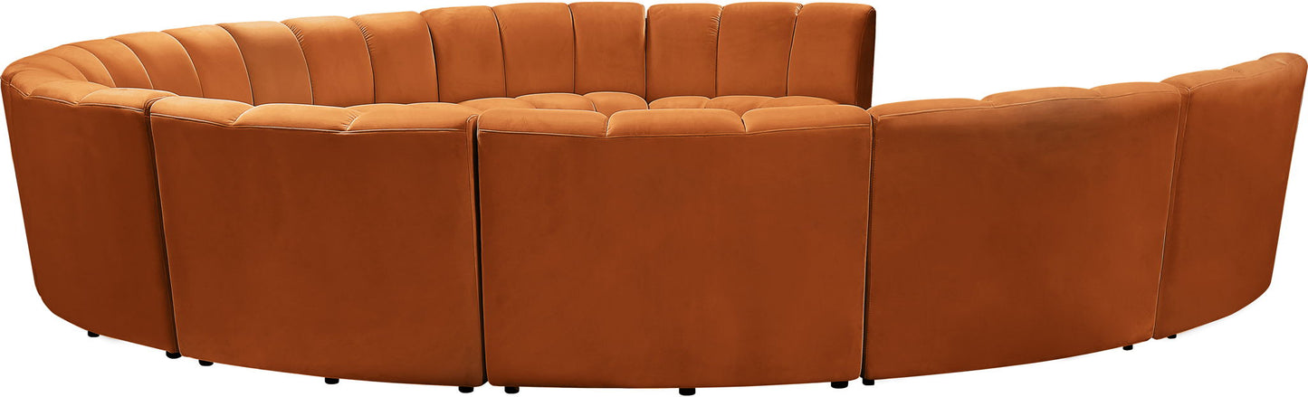 Infinity - 10 Piece Velvet Modular Sectional