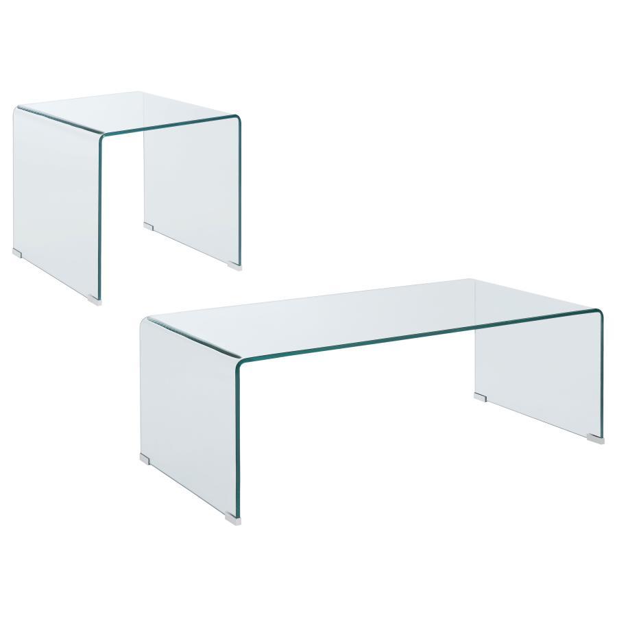 Ripley - Bent Glass Coffee And End Table Set