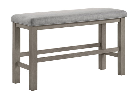 Renwick - Counter Height Bench - Gray
