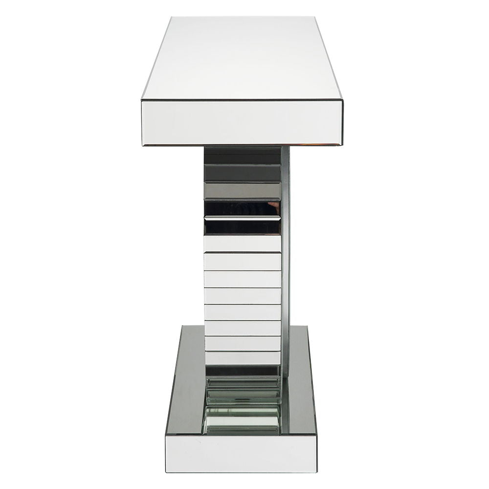 Nysa - 47"L Console Table - Mirrored & Faux Crystals