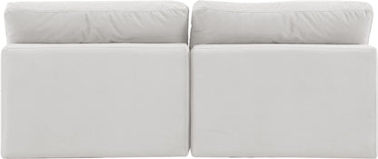 Comfy - Velvet Modular Armless Sofa 2 Seats