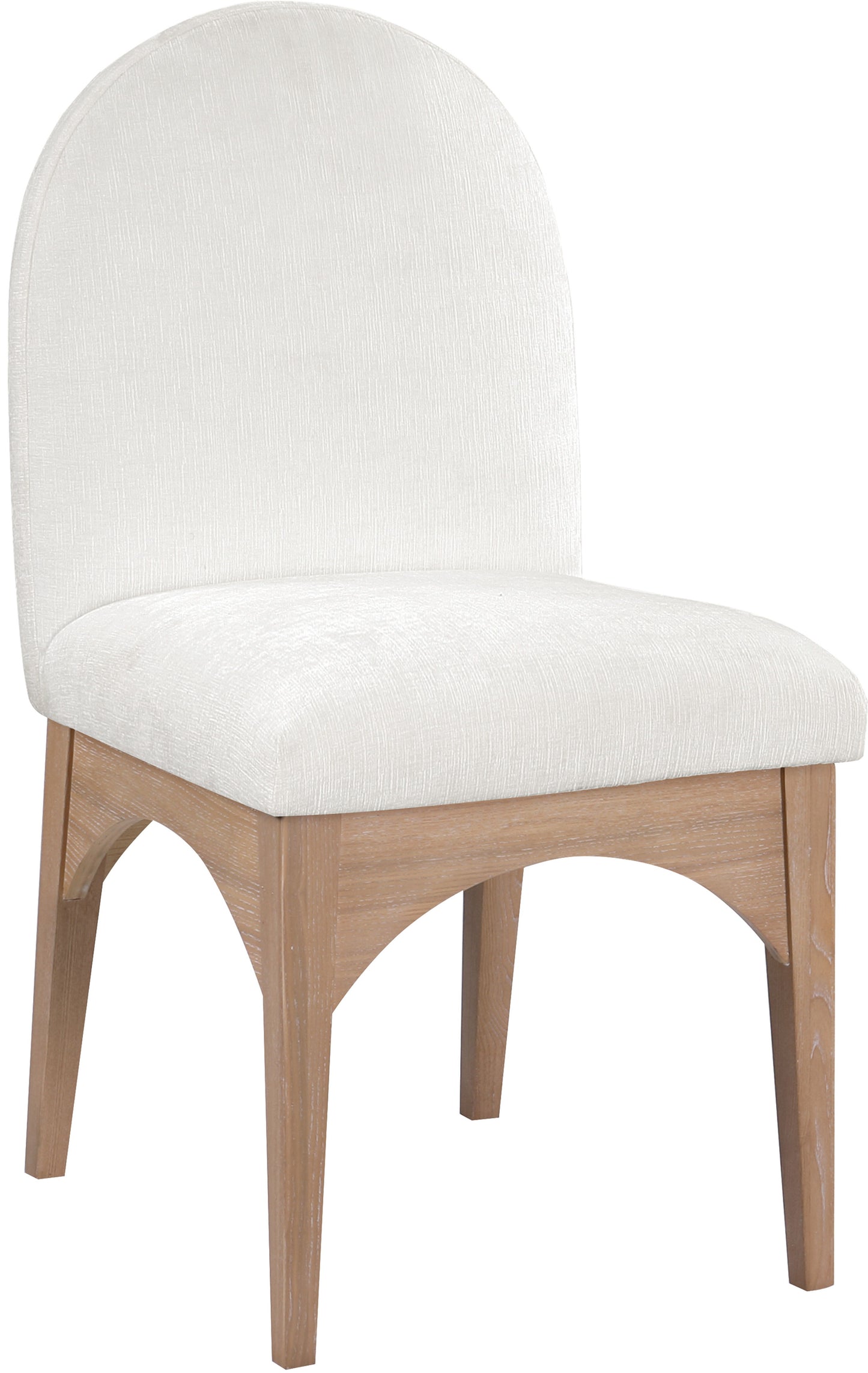 Waldorf - Chenille Dining Side Chair With Natural Legs