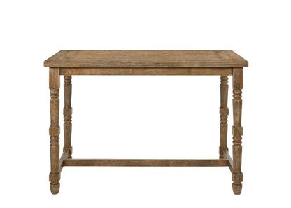 Farsiris - Counter Height Table - Weathered Oak