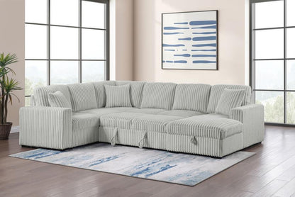 Devonshire - Sleeper Sectional Sofa Storage Chaise