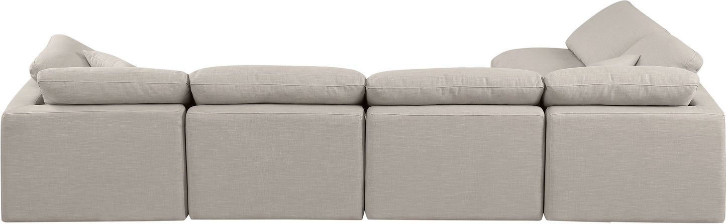 Indulge - Linen 5 Piece Modular Sectional