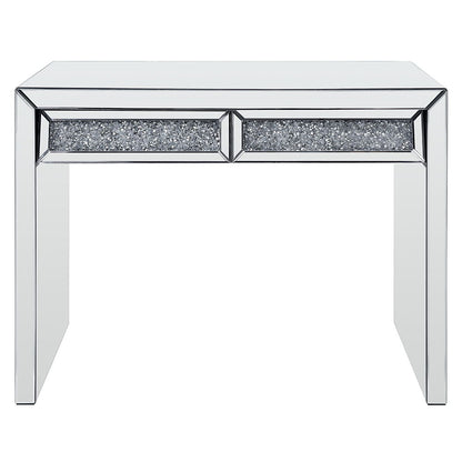 Noralie - Console Table Faux Diamonds - Mirrored