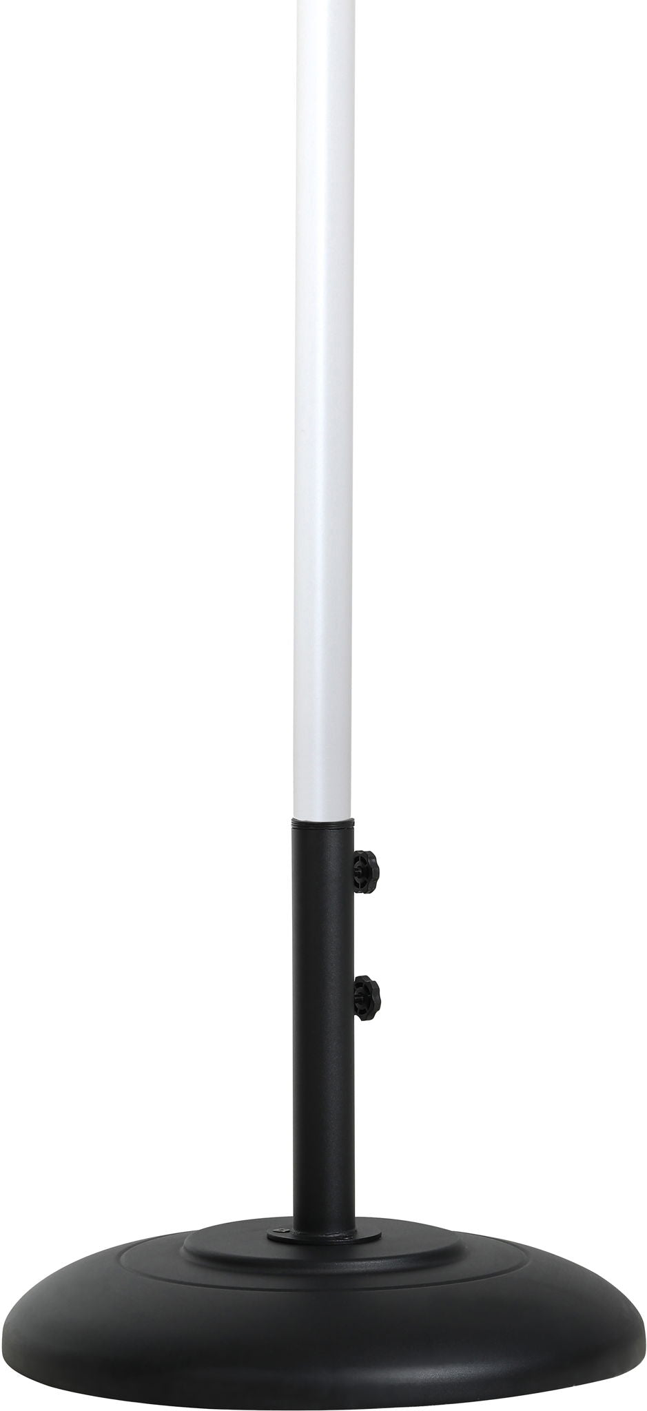 Fiji - Aluminum Patio Umbrella With Round Black And White Base