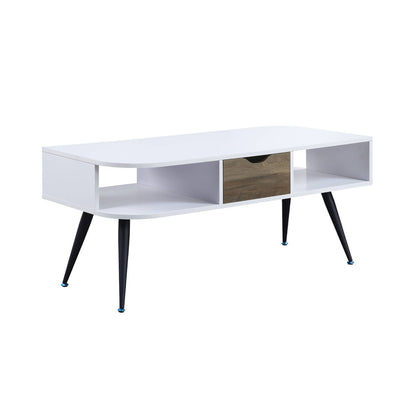 Halima - Coffee Table - White & Black