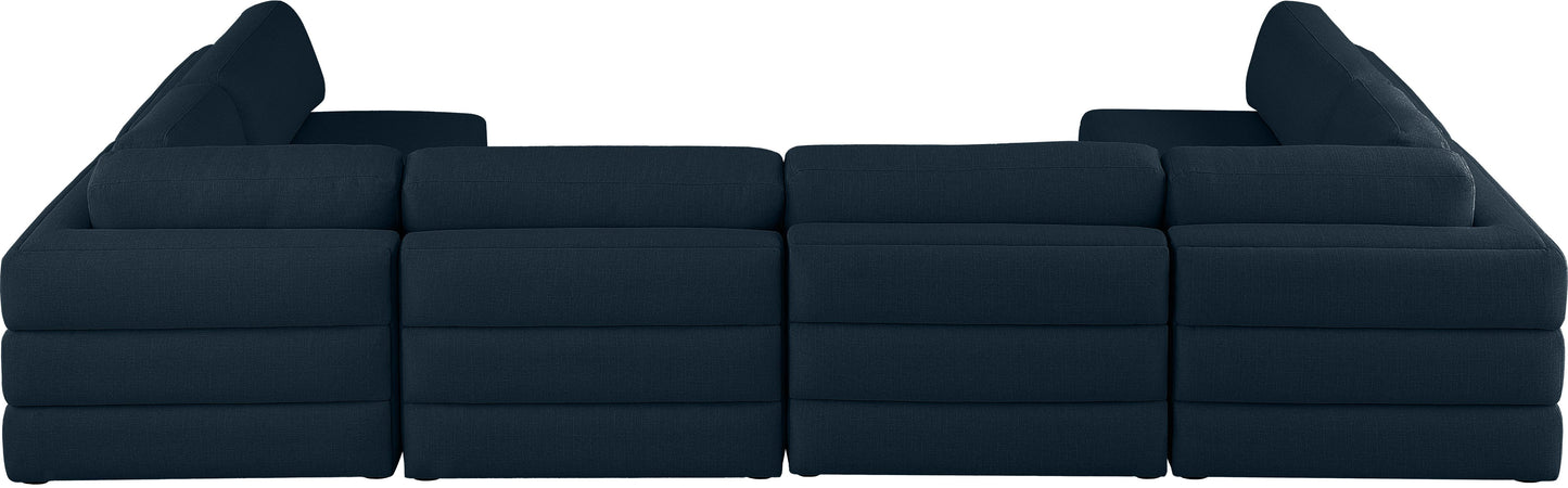 Beckham - 6 Piece Modular U-Shaped Armless Sectional