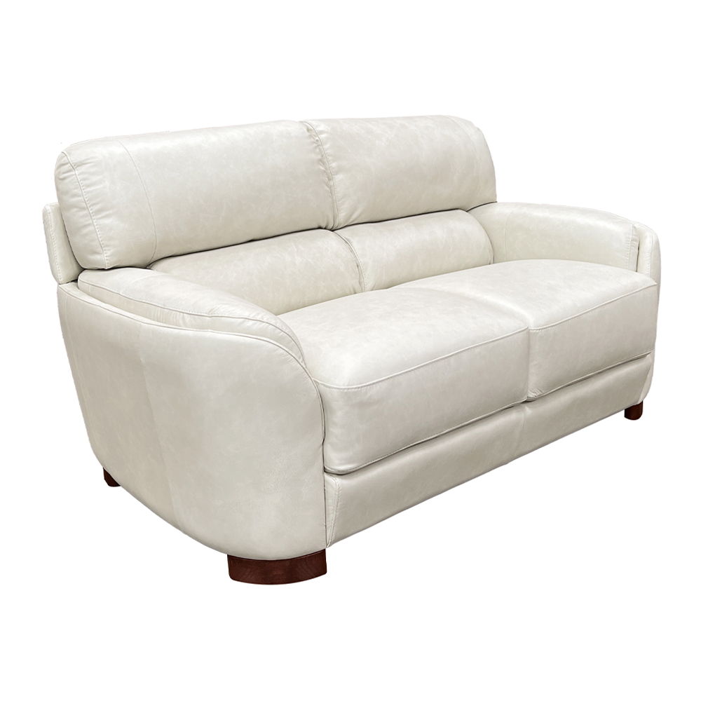 Edrice - Loveseat - Ice Gray Top Grain Leather