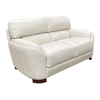 Edrice - Loveseat - Ice Gray Top Grain Leather