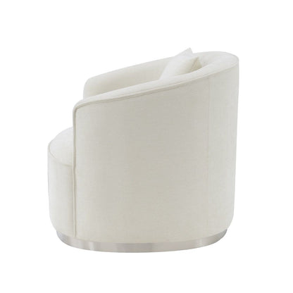 Odette - Loveseat With 2 Pillows - Beige Chenille