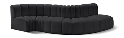 Arc - Faux Leather 5 Piece Modular Sofa