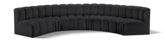 Arc - Faux Leather 6 Piece U-Shaped Modular Sofa