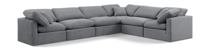 Indulge - Velvet 6 Piece Modular Corner Sectional
