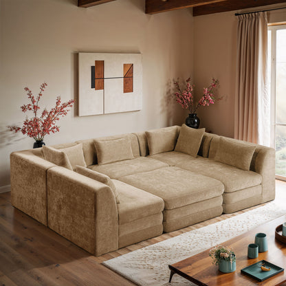 Stellar - 6 Piece Upholstered Modular Sectional
