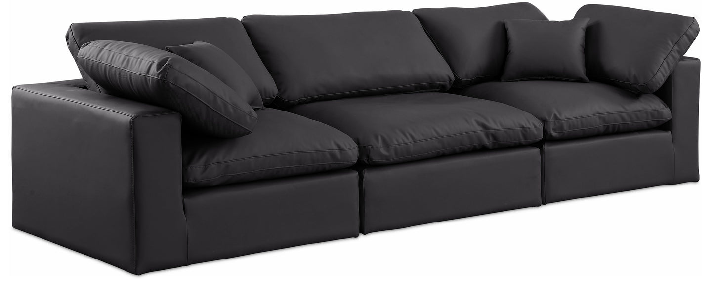 Comfy - Faux Leather Modular Sofa 3 Seats