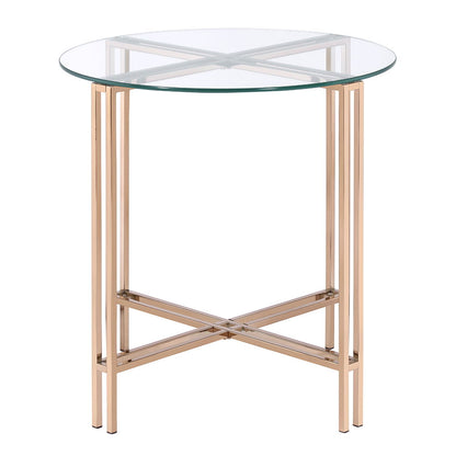 Veises - End Table - Champagne