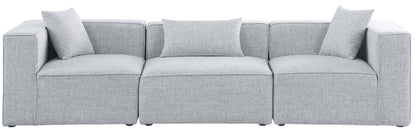Cube - Linen Modular 3 Seat Sofa
