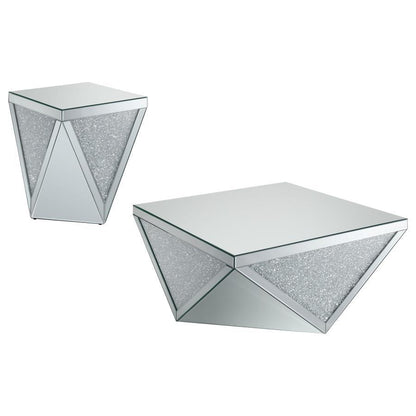 Amore - Mirrored Coffee Table Set